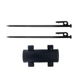 Maxbell Awning Rod Holder Metal Fixed Tube for Backpacking Outdoor Camping 30CM