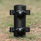 Maxbell Awning Rod Holder Metal Fixed Tube for Backpacking Outdoor Camping 30CM