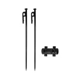 Maxbell Awning Rod Holder Metal Fixed Tube for Backpacking Outdoor Camping 40CM