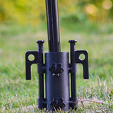 Maxbell Awning Rod Holder Metal Fixed Tube for Backpacking Outdoor Camping 40CM