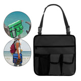 Maxbell Waterproof Oxford Cloth Camping Chair Hanging Bag for Outdoor Fishing Black