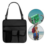 Maxbell Waterproof Oxford Cloth Camping Chair Hanging Bag for Outdoor Fishing Black