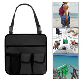 Maxbell Waterproof Oxford Cloth Camping Chair Hanging Bag for Outdoor Fishing Black