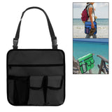 Maxbell Waterproof Oxford Cloth Camping Chair Hanging Bag for Outdoor Fishing Black