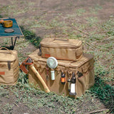 Maxbell Camping Cookware Kit Storage Bag Oxford Cloth Case for Pot Stove Picnic