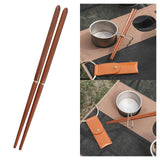 Maxbell Reusable Collapsible Chopsticks for Camping Picnic Wood