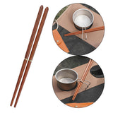 Maxbell Reusable Collapsible Chopsticks for Camping Picnic Wood