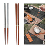 Maxbell Reusable Collapsible Chopsticks for Camping Picnic Wood