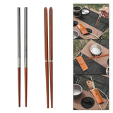 Maxbell Reusable Collapsible Chopsticks for Camping Picnic Wood