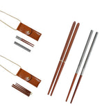 Maxbell Reusable Collapsible Chopsticks for Camping Picnic Wood