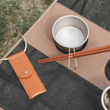 Maxbell Reusable Collapsible Chopsticks for Camping Picnic Wood