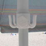 Maxbell Beach Umbrella Hanging Hook Holder Adjustable for Towels Camping Beach white