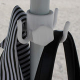 Maxbell Beach Umbrella Hanging Hook Holder Adjustable for Towels Camping Beach white