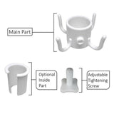 Maxbell Beach Umbrella Hanging Hook Holder Adjustable for Towels Camping Beach white