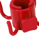 Maxbell Beach Umbrella Hanging Hook Holder Adjustable for Towels Camping Beach red
