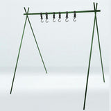 Maxbell Folding Triangle Rack Durable Cookware Aluminum Alloy for Camping Picnic Green