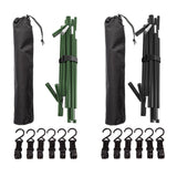 Maxbell Folding Triangle Rack Durable Cookware Aluminum Alloy for Camping Picnic Green