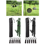 Maxbell Folding Triangle Rack Durable Cookware Aluminum Alloy for Camping Picnic Green