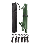 Maxbell Folding Triangle Rack Durable Cookware Aluminum Alloy for Camping Picnic Green