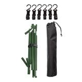 Maxbell Folding Triangle Rack Durable Cookware Aluminum Alloy for Camping Picnic Green