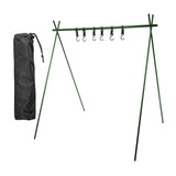 Maxbell Folding Triangle Rack Durable Cookware Aluminum Alloy for Camping Picnic Green