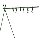 Maxbell Folding Triangle Rack Durable Cookware Aluminum Alloy for Camping Picnic Green