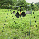 Maxbell Folding Triangle Rack Durable Cookware Aluminum Alloy for Camping Picnic Green