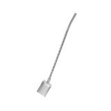 Maxbell Stainless Steel Straw Long Handle Spoon with Brush Spiral and Square