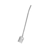 Maxbell Stainless Steel Straw Long Handle Spoon with Brush Spiral and Square