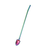 Maxbell Shovel Scoop Tableware Iced Tea Spoon Mini Spoons for Desserts for Tea Straight Tip Shovel