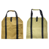 Maxbell Log Carrier Tote Carrying Rack Woodpile Firewood Carrier for Indoor BBQ khaki