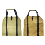 Maxbell Log Carrier Tote Carrying Rack Woodpile Firewood Carrier for Indoor BBQ khaki