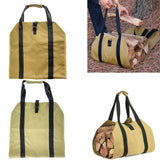 Maxbell Log Carrier Tote Carrying Rack Woodpile Firewood Carrier for Indoor BBQ khaki
