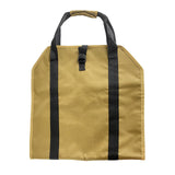 Maxbell Log Carrier Tote Carrying Rack Woodpile Firewood Carrier for Indoor BBQ khaki