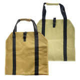Maxbell Log Carrier Tote Carrying Rack Woodpile Firewood Carrier for Indoor BBQ light khaki