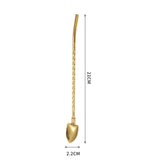 Maxbell Stainless Steel Straws Spoons Lightweight Stirrers for Mixing StyleC
