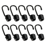 Maxbell 10Pcs Heavy Duty Shock Cord Hooks for Resistance Bands Kayaks Medium