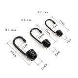 Maxbell 10Pcs Heavy Duty Shock Cord Hooks for Resistance Bands Kayaks Medium