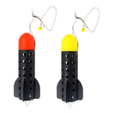 Maxbell Fishing Bait Thrower Tackle bait feeders Holder Long Distance Casting Red