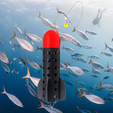 Maxbell Fishing Bait Thrower Tackle bait feeders Holder Long Distance Casting Red