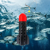 Maxbell Fishing Bait Thrower Tackle bait feeders Holder Long Distance Casting Red
