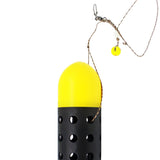 Maxbell Fishing Bait Thrower Tackle bait feeders Holder Long Distance Casting Yellow