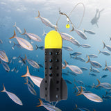 Maxbell Fishing Bait Thrower Tackle bait feeders Holder Long Distance Casting Yellow
