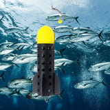 Maxbell Fishing Bait Thrower Tackle bait feeders Holder Long Distance Casting Yellow