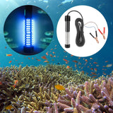 Maxbell Submersible Fishing Light 5M Cord 12V for Saltwater Freshwater Fishing Blue Light