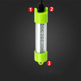 Maxbell High Power Underwater Fishing Light Waterproof Fish Lure Bait Lamp green