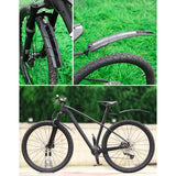 Maxbell Bicycle Fenders Front and Rear Set Foldable Portable for Mountain Bike Black