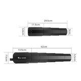 Maxbell Bicycle Fenders Front and Rear Set Foldable Portable for Mountain Bike Black