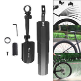 Maxbell Bicycle Fenders Front and Rear Set Foldable Portable for Mountain Bike Black