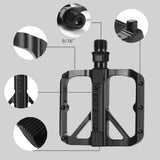 Maxbell MTB Road Bike Pedals Anti Slip Wide Platform Pedal Durable Aluminum Alloy